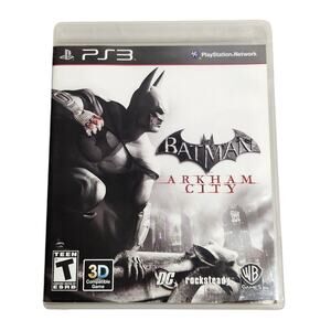 Batman Arkham City PS3 Rocksteady DC Video Game CIB 2011 Pre-owned
